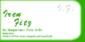 iren fitz business card